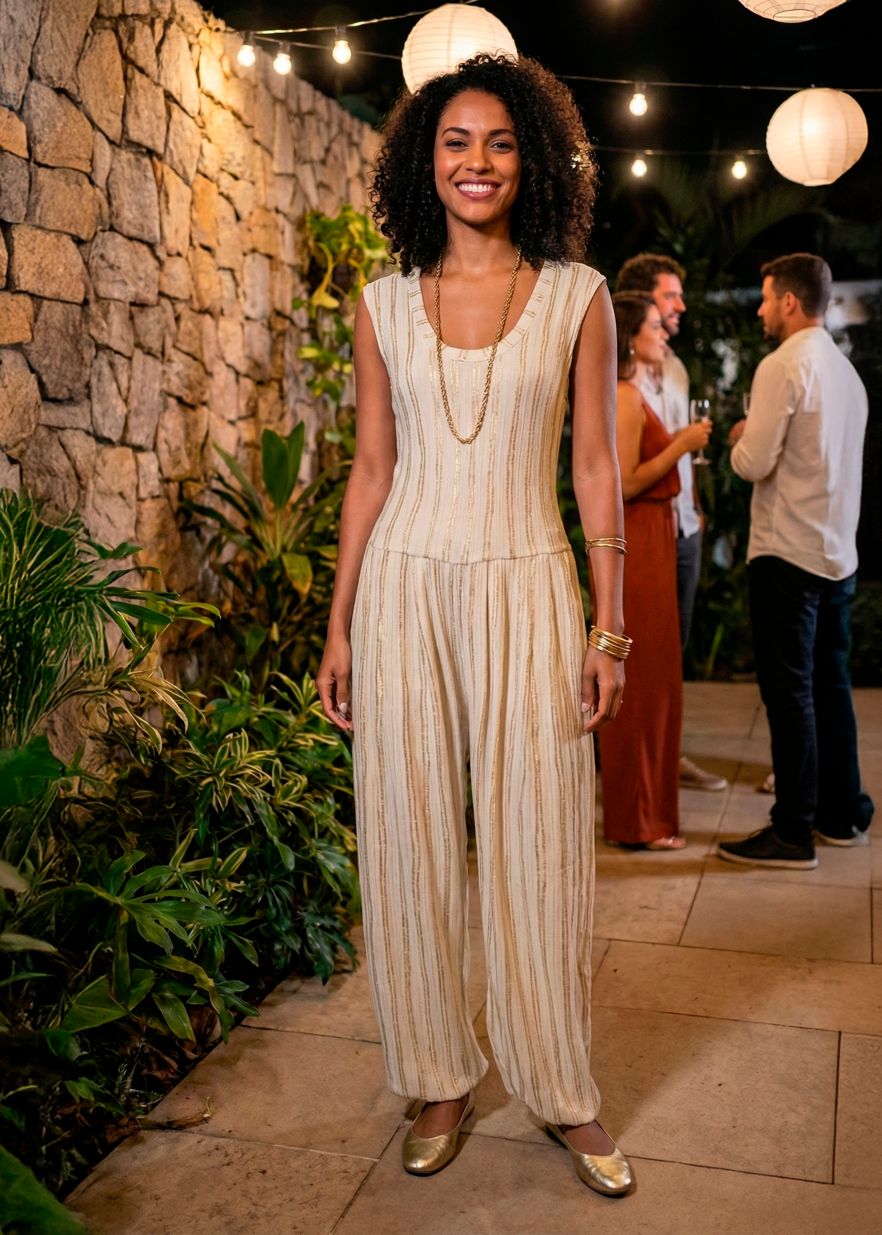 Braga Pantalón Globo Lurex