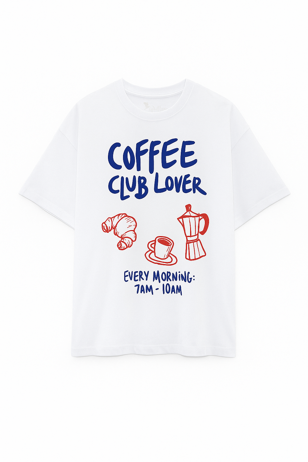 Camiseta Oversized Coffee Lover Club