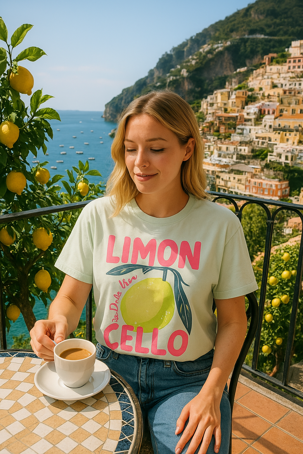 Camiseta Oversize Manga Corta Limoncello