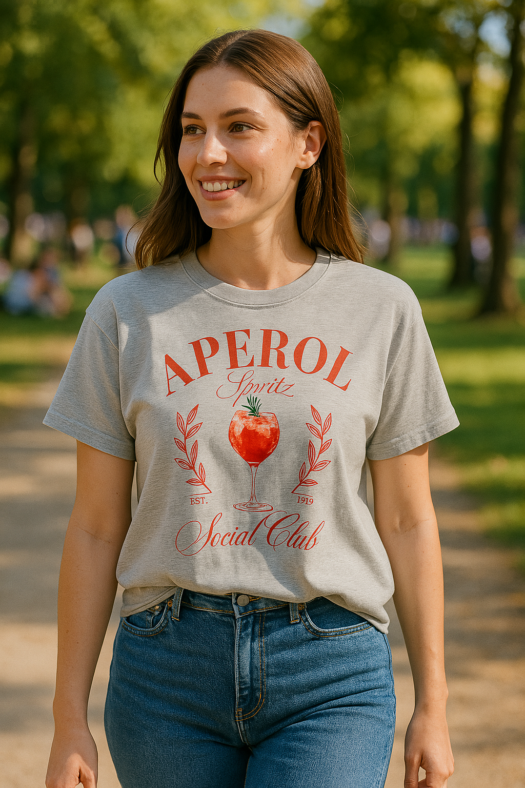 Camiseta Oversize Manga Corta Aperol
