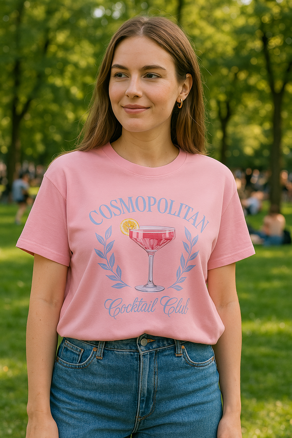 Camiseta Oversize Manga Corta Cosmopolitan