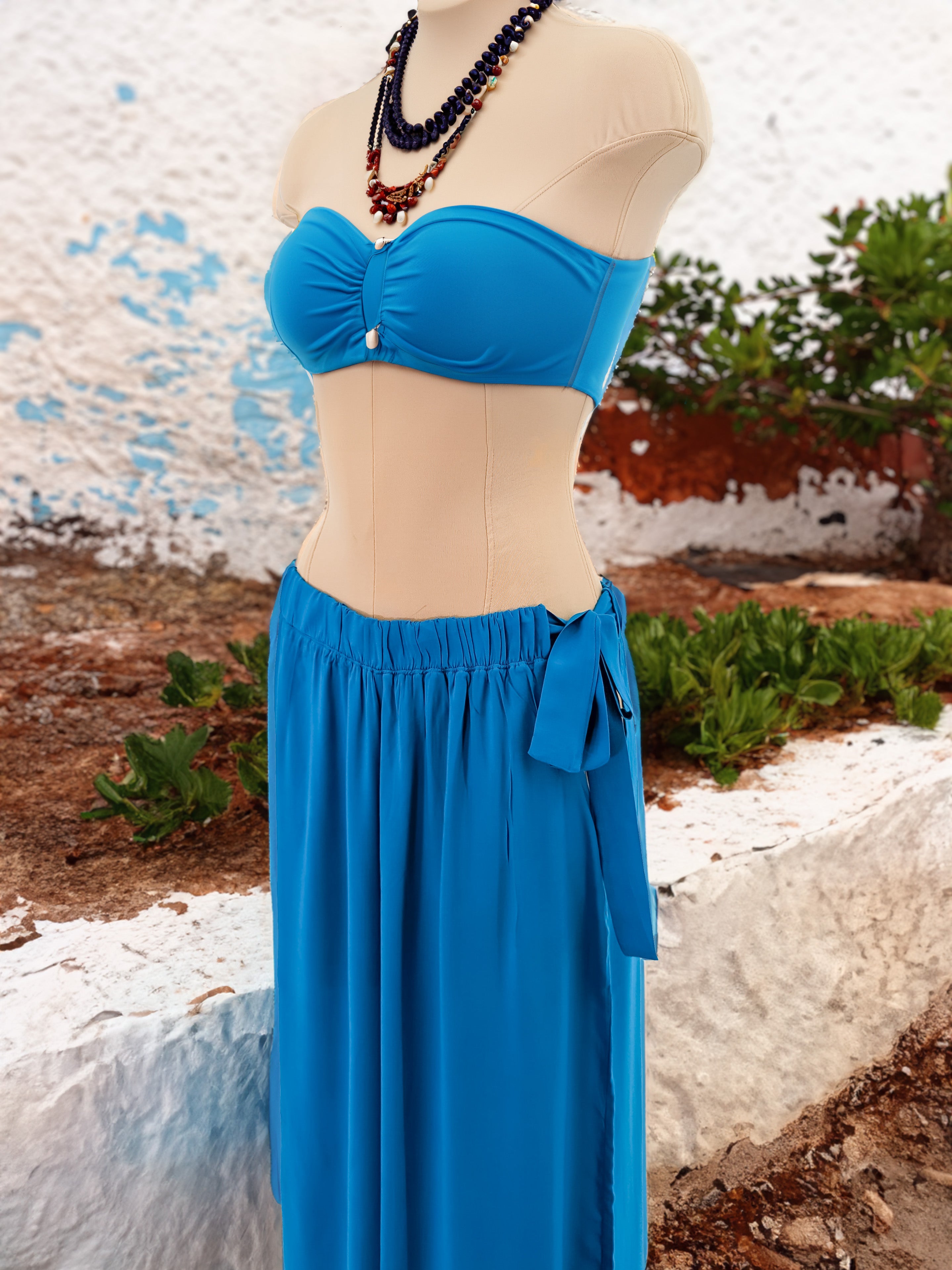 Pantalones Palazzo Cut Out Lazos