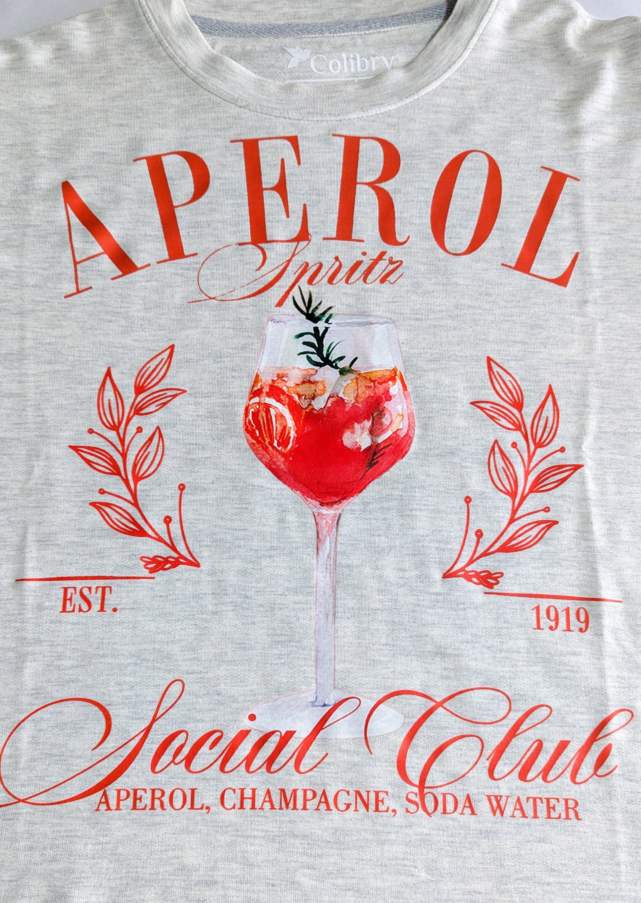 Camiseta Oversize Manga Corta Aperol