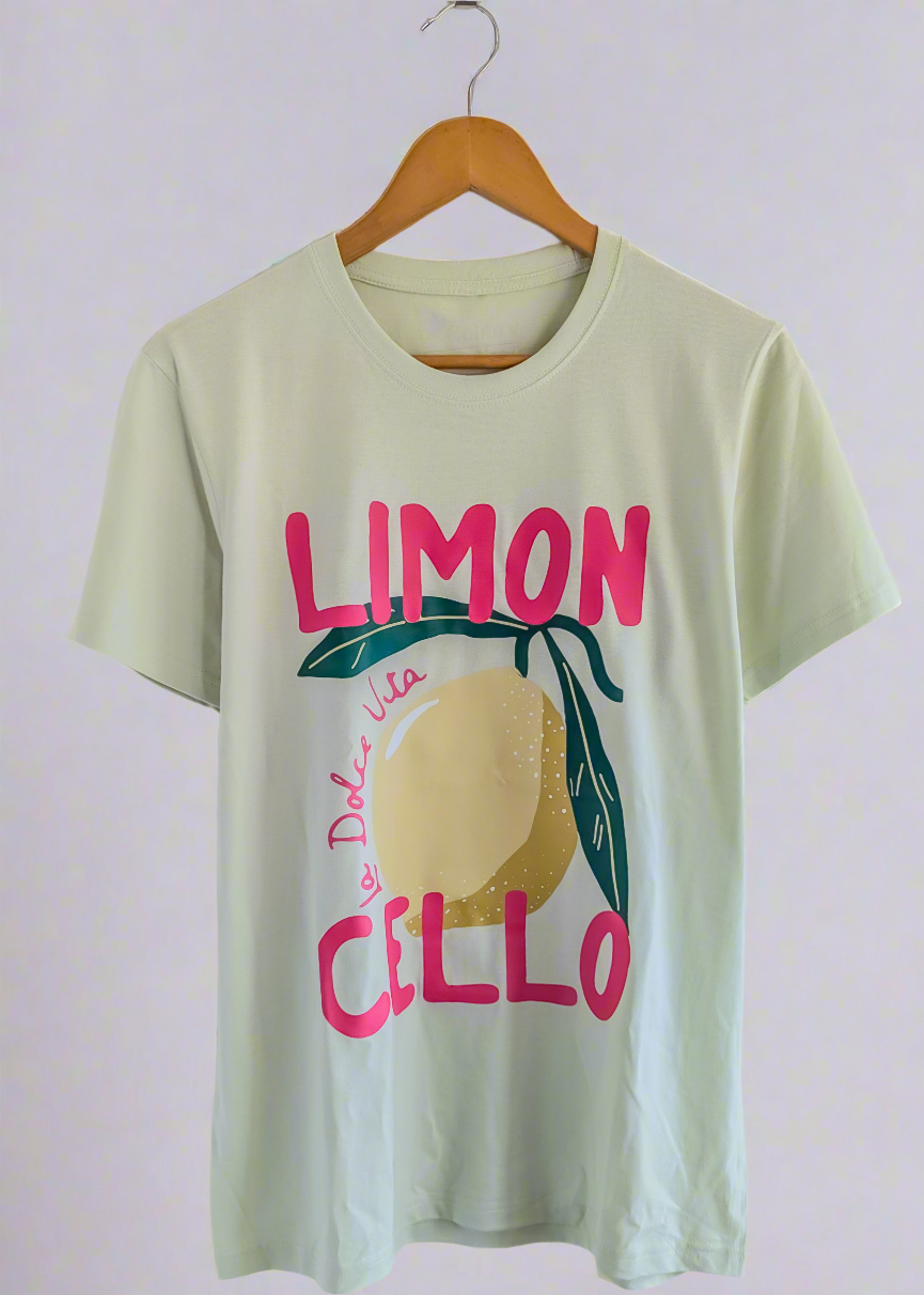 Camiseta Oversize Manga Corta Limoncello
