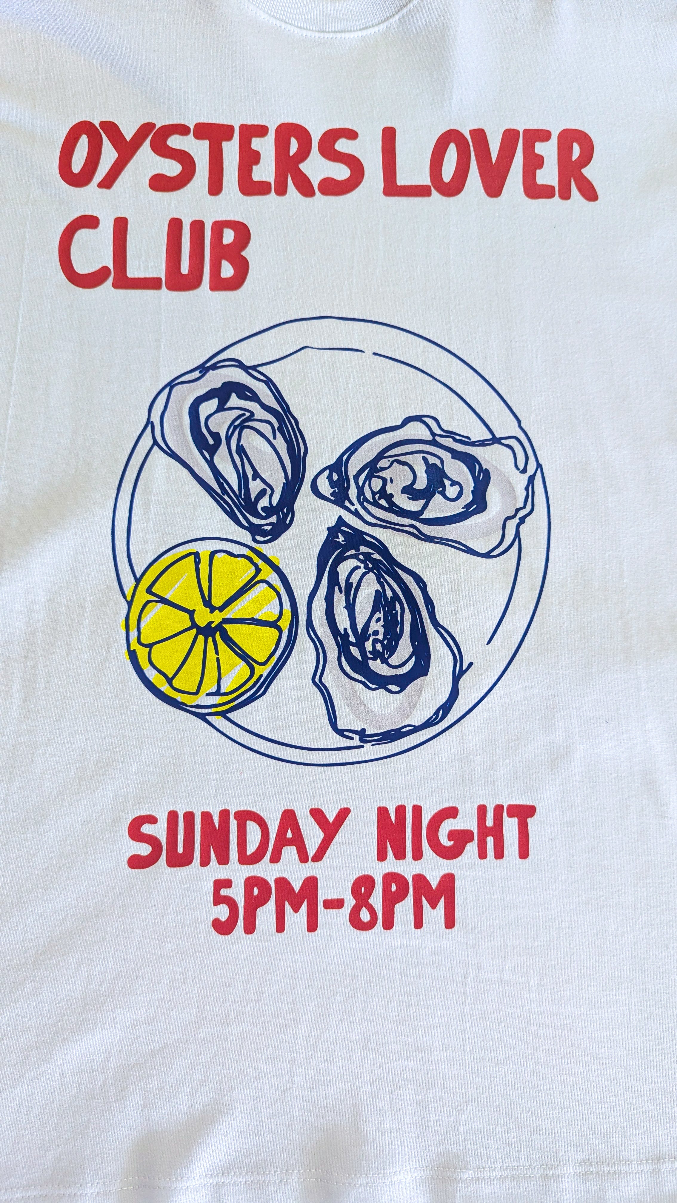 Camiseta Oversized Oyster Lover Club