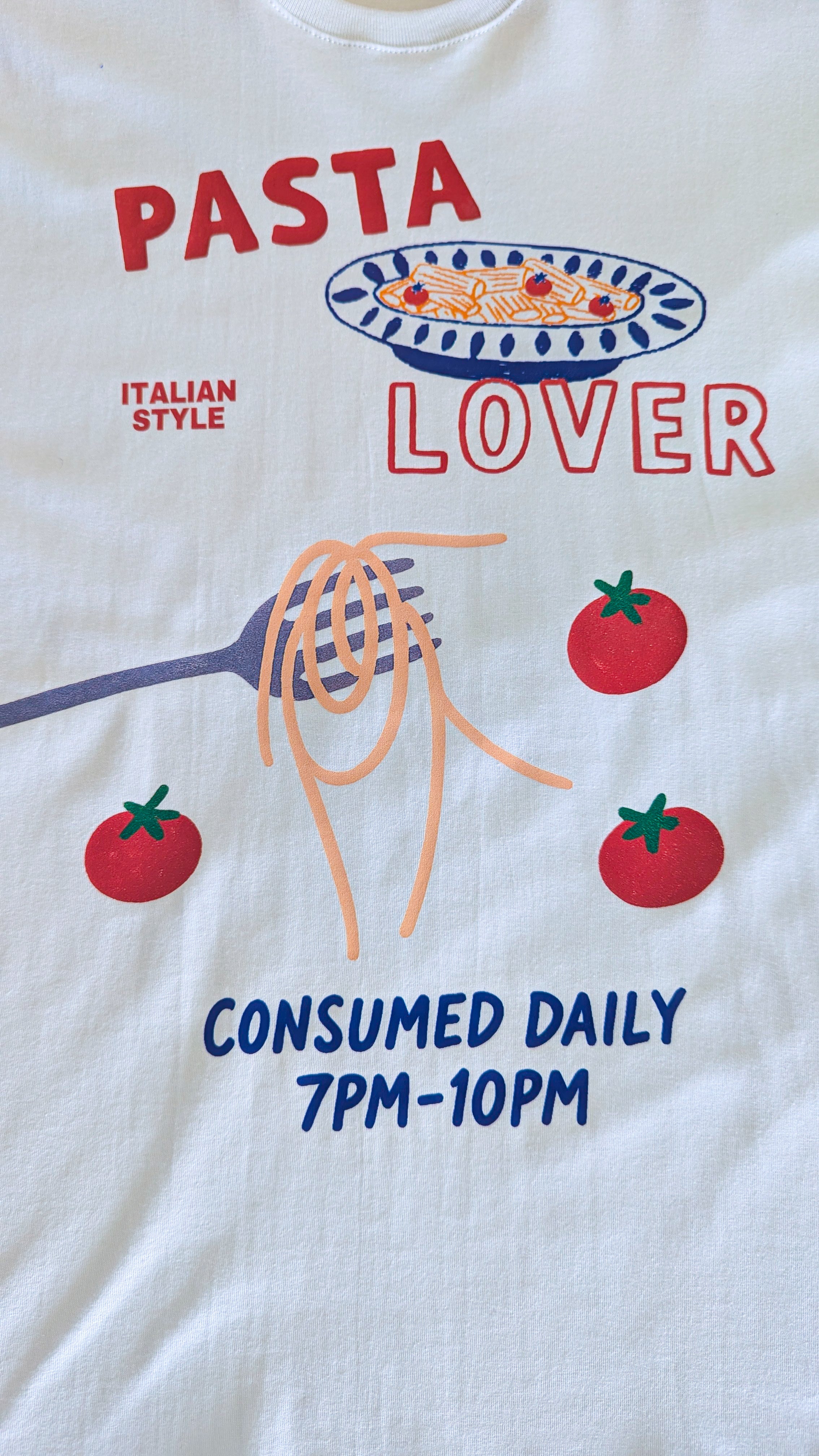 Camiseta Oversized Pasta Lover