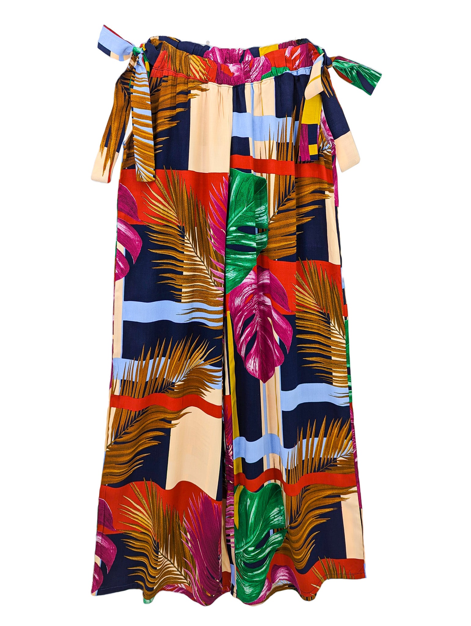 Pantalones Palazzo Cut Out Lazos